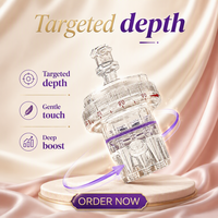 Injecteur de mésothérapie à pression négative 32/34G avec détection automatique, dispositif de stimulation cutanée à l'acide hyaluronique pour le visage, le cou et les mains, portable, blanchissant