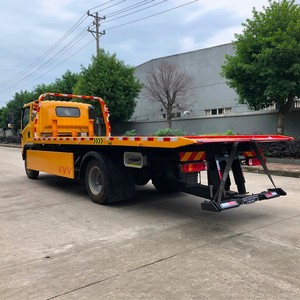 Ready to Ship FAW 4x2 <b>Flatbed</b> Tow <b>Truck</b> Slidebed Wrecker 3 Ton 5 Ton Rollback Recovery <b>Truck</b> with Winch - Product Image 3