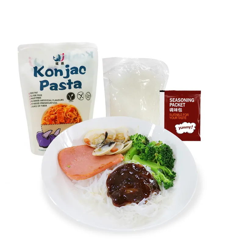 Wholesale Konjac Pasta 270g konjac spaghetti noodle with black pepper sauce