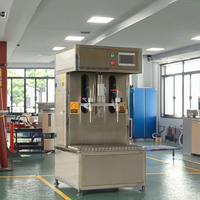 Machine de remplissage de débitmètre semi-automatique à deux extrémités pour poudre de crème de jus pour huile végétale huile lubrifiante huile de graines de tournesol