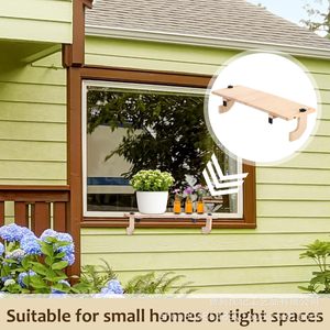 Wooden Window Sill <b>Bracket</b> 80cm Floating Shelf For Plants And Storage Outdoor Indoor Use - Product Image 2