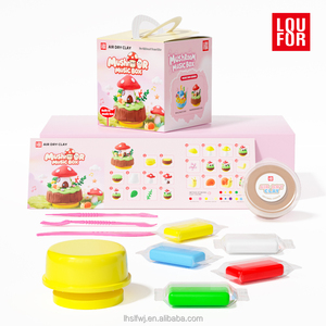 Boîte <span class=keywords><strong>à</strong></span> musique en argile autodurcissante ultra-légère en forme de <span class=keywords><strong>maison</strong></span> champignon, cadeau artisanal DIY fait main pour enfants - Grande Vente - Product Image 4