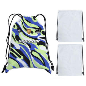 Sublimation DIY Linen <b>Drawstring</b> <b>Backpack</b> Custom Printable <b>Backpacks</b> Wholesale <b>Drawstring</b> Bag for Hiking & Travel Sport Sack - Product Image 3