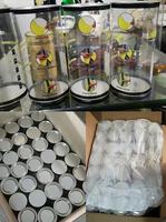 Cylindre en PVC recyclé personnalisable, baril en plastique transparent pour emballage de vêtements, impression UV, logo personnalisé, artisanat