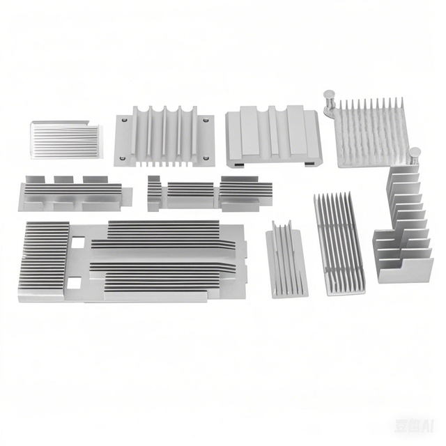 GLGNET High Performance Radiator Aluminum Heatsink with Copper Pipe LED Stage Lighting Heat Sink Bending Aluminum Alloy Material