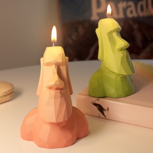 แม่พิมพ์เทียนซิลิโคนรูปทรงเรขาคณิตแบบนามธรรมขนาดใหญ่ ปลอดภัยต่อสิ่งแวดล้อม ใช้กับเครื่องล้างจานได้ ตกแต่งบ้าน แม่พิมพ์เทียนหอม - Product Image 4