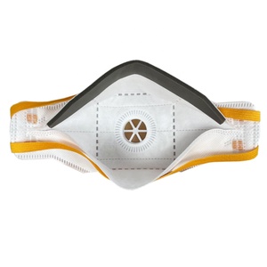 Máscara Respiratória Descartável FFP2 Certificada CE com Proteção de Três Camadas, Válvula de Respiração, Clipe de Nariz Ajustável, Padrão Plano EN149 para Poeira - Product Image 3