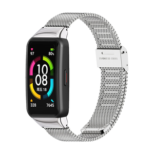 Mijobs <span class=keywords><strong>Bracelet</strong></span> en acier inoxydable véritable <span class=keywords><strong>Bracelet</strong></span> de <span class=keywords><strong>montre</strong></span> intelligente de remplacement pour Honor <span class=keywords><strong>6</strong></span> 7 pour <span class=keywords><strong>Huawei</strong></span> <span class=keywords><strong>Band</strong></span> <span class=keywords><strong>6</strong></span> - Product Image 5