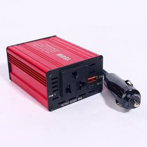 Convertisseur de courant pour voiture 150W AC, QC3.0, mini convertisseur de puissance, interface USB, alliage d'aluminium, technologie d'onde modifiée, 12V 110V/220V - Product Image 2