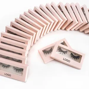 Wholesale 6D High Quality Natural Soft Faux Mink Lashes Custom Label Cruelty Free Vegan Lashes 6D Silk Eyelashes