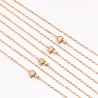Collier à chaîne croisée pour femme, plaqué or 18 carats PVD, acier inoxydable, bijoux, non ternissant, étanche, ensemble de bijoux