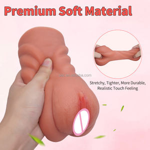 SacKnove 3D Erwachsene Wieder verwendbare männliche manuelle flüssige Silikon kautschuk <span class=keywords><strong>Vagina</strong></span> tragbare Deep Throat Pocket Masturbation Sexspielzeug für Männer - Product Image 5