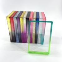 Protège-cartes gradés en TPU dégradé avec plaque acrylique, personnalisable OEM