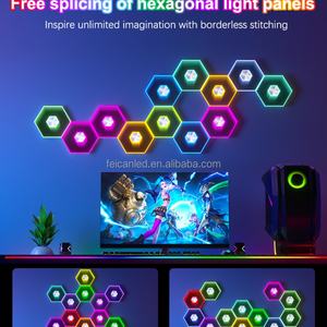 Luz LED Hexagonal Inteligente Multicolor RGB para Decoración de Habitaciones, Techos de Talleres o Salas de Juego - Product Image 6