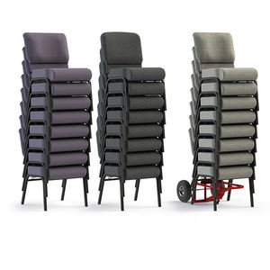 Fabrika kilise minber sandalyeler istiflenebilir mavi yastıklı kilise oditoryum sandalyesi Metal istifleme Pastor için kilise sandalyeleri - Product Image 4