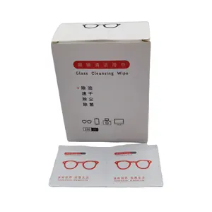 OEM/ODM Custom Disposable Anti-fog Glasses Cleaning Wet Wipes For Lens