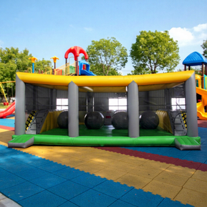 WINSUN Juego de Obstáculos Inflables con Pelota, Equipo Deportivo, Material de PVC, Certificado CE, Capacidad de 200 kg, Resistente al Fuego e Impermeable - Product Image 1