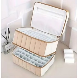 Free Sample Large Capacity <b>Makeup</b> Bag Travel Essential Oil and Nail Polish Carrying <b>Case</b> with Logo Pattern - Product Image 4