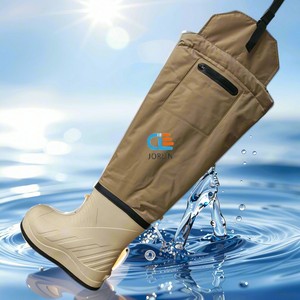 Waders de pêche isolés et imperméables avec bottes EVA intégrées, semelle antidérapante en feutre, waders d'hiver pour la pêche en plein air - Product Image 1