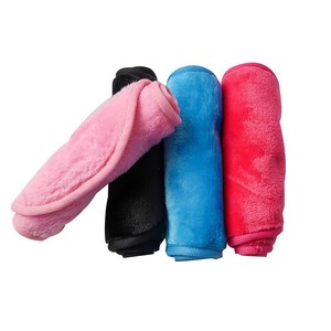 Tampons de démaquillage carrés roses réutilisables et écologiques personnalisés de marque privée 100% tissu de sac à linge lavable biologique - Product Image 3