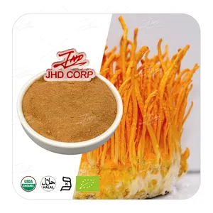 JHD 100% doğal organik Cordyceps mantar tozu Cordyceps Militaris özü