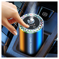 Diffuseur ultrasonique portable USB rechargeable sans eau 50 ml en alliage d'aluminium pour voiture et hôtel avec lumière LED Type-C pour utilisation en extérieur