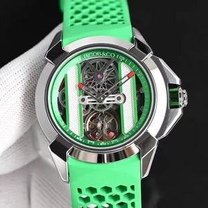 Orologio di Lusso Jacob and <span class=keywords><strong>Cos</strong></span> di Alta Qualità, Automatico, in Acciaio Inossidabile, con Cinturino in Pelle, Meccanico, Impermeabile, con Vetro Motore, per Uomo - Product Image 2