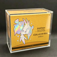 Boîtier de présentation en acrylique pour cartes magnétiques, format 3x4 pouces, épaisseur 50 mm, transparent, pour boîte de boosters anglais