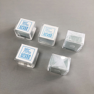 Laboratorio di diverse dimensioni copertura microscopio vetro 22x22 18x18mm Coverslip per l'educazione scientifica biologica di base - Product Image 5