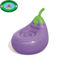 Cadeaux d'anniversaire, fête amusante, chaise gonflable confortable en PVC pour enfants, formes de fraises, d'ananas et de raisins