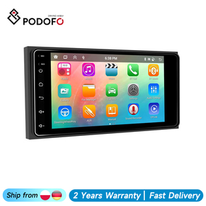 วิทยุติดรถยนต์ Podofo 6+128GB หน้าจอ 7 นิ้ว ระบบ Android พร้อม Carplay และ Android Auto GPS Wifi Hifi สำหรับรถยนต์โตโยต้า/โคโรลล่า - Product Image 1