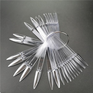 50 Pc Fan Shaped 50 Dicas Prática Swatch <span class=keywords><strong>Color</strong></span> <span class=keywords><strong>Chart</strong></span> Natural Claro Branco Preto Transparente Prego Tip Display - Product Image 4