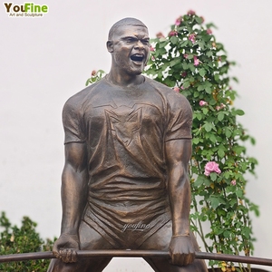 Statue de musculation YOUFINE, thème de la musculation, décoration de centre de remise en forme, parc, art, bronze de qualité supérieure, statue de <span class=keywords><strong>strongman</strong></span>, sculpture de musculation, statue - Product Image 2