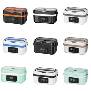 กล่องข้าวไฟฟ้าพกพา OEM พร้อมแบตเตอรี่ 15000mAh กล่องอุ่นอาหารไฟฟ้าแบบให้ความร้อนเร็ว พร้อมตัวตั้งเวลา สำหรับใช้กลางแจ้งและในออฟฟิศ - Product Image 3