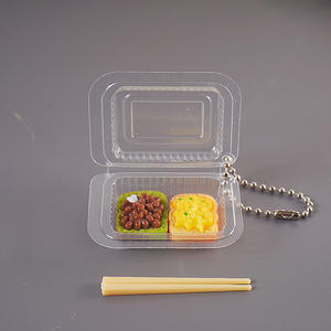 Fiambrera <span class=keywords><strong>de</strong></span> juguete <span class=keywords><strong>de</strong></span> comida rápida DIY en miniatura, embalaje <span class=keywords><strong>de</strong></span> plástico transparente desechable para <span class=keywords><strong>casa</strong></span> <span class=keywords><strong>de</strong></span> <span class=keywords><strong>muñecas</strong></span>, Mini fiambrera <span class=keywords><strong>de</strong></span> simulación - Product Image 4