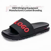 Chaussons personnalisables pour hommes, nouvelle arrivée, sandales noires, tongs à bulles pour hommes