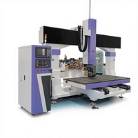 Routeur CNC 5 axes 1325 1530 pour le travail du bois, machine professionnelle de gravure et de découpe 3D, outil de gravure haute efficacité, pompe, moteur servo