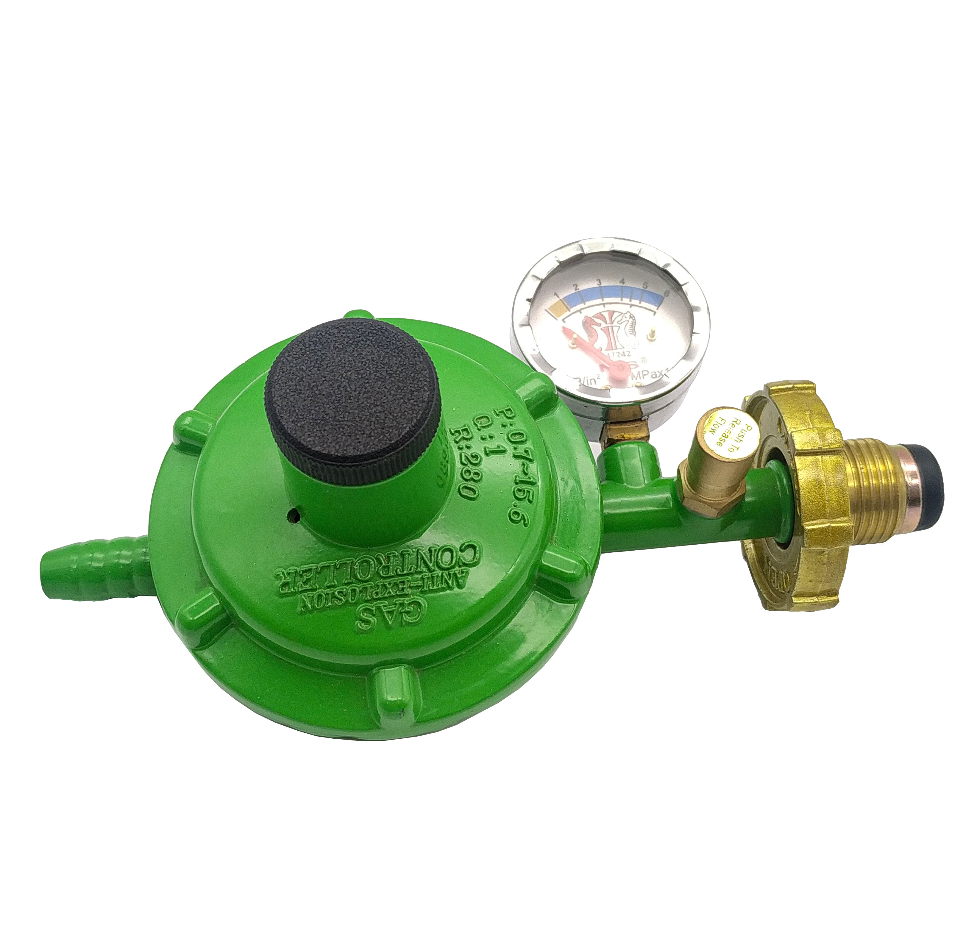 Газовый регулятор для приготовления пищи LPG Регулятор низкого давления LPG газовый регулятор с измерителем HM802B