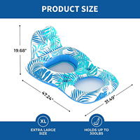 Flotteurs de piscine pour adultes chaise gonflable chaise longue flotteur avec porte-boisson voyage piscine lac nager gonflables radeaux flottants d'eau