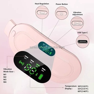 Masseur abdominal vibrant portable et compétitif, chauffant pour le ventre, idéal pour les femmes, 3 niveaux de température - Product Image 4