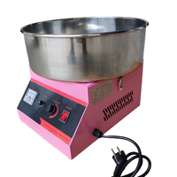 Machine à Barbe à Papa Électrique Commerciale Portable, Mini Machine à Friandises pour Anniversaires d'Enfants et Fêtes Familiales