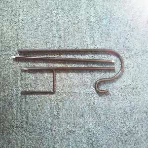 Slip <b>Hook</b> Iron Garden Stake Black Finish For Outdoor Use - Product Image 2
