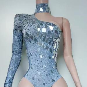 Venta en Línea <span class=keywords><strong>de</strong></span> <span class=keywords><strong>Ropa</strong></span> <span class=keywords><strong>de</strong></span> Baile Azul para Adultos, Trajes <span class=keywords><strong>de</strong></span> <span class=keywords><strong>Danza</strong></span> con Lentejuelas Plateadas Irregulares, Talla Única, <span class=keywords><strong>Ropa</strong></span> <span class=keywords><strong>de</strong></span> Ballet en Existencia - Product Image 6