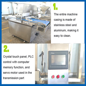 Máquina Dosificadora de Cupcakes con Controlador PLC, Máquina Dosificadora de Galletas, Máquina Rellenadora de Galletas - Product Image 4