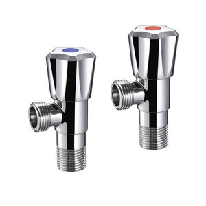 Duurzame Chroom Messing Hoekklep Voor Toilet, 1/<span class=keywords><strong>2</strong></span> Messing Hoekklep Voor Badkamer Hoekklep Groothandel - Product Image 1