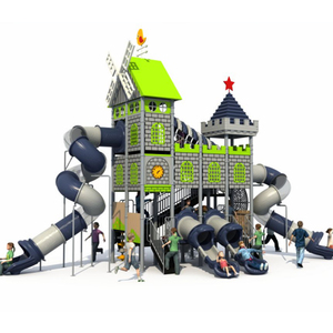 Treehouse House Playhouse Set Commercial Plastic Swing Sets Playground Outdoor Kids Under Cover - Product Image 2