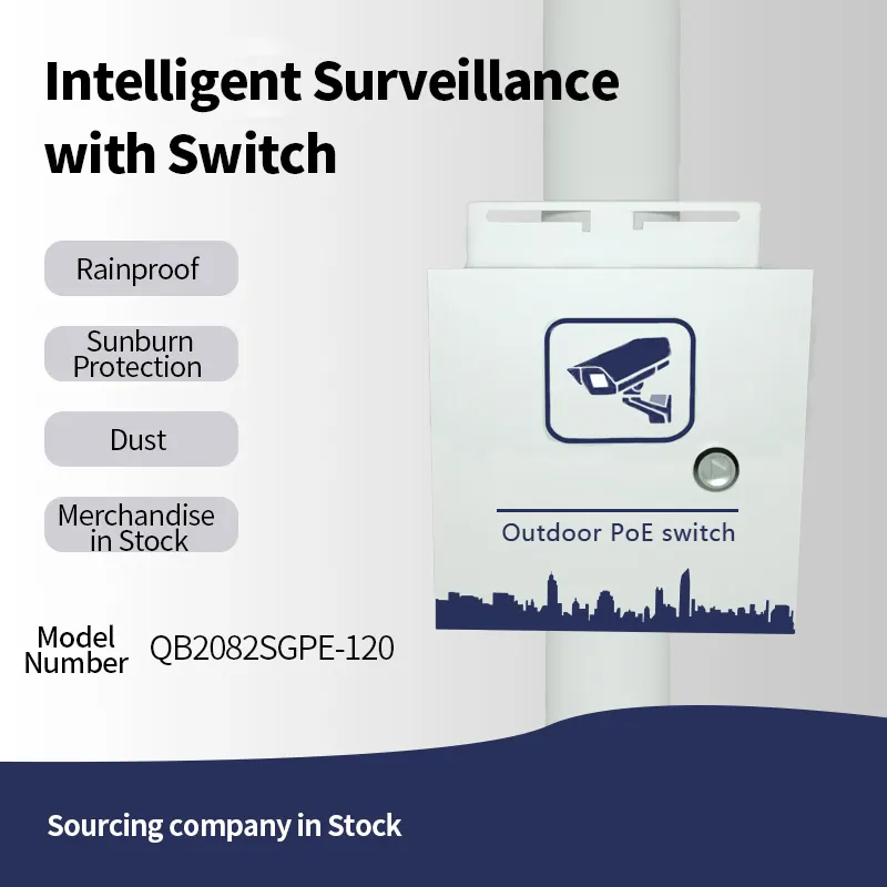 OEM Custom impermeabile palo montaggio cctv monitoraggio armadio POE scatola interruttore, IoT Smart scatola di controllo, IOT scatola intelligente per il progetto