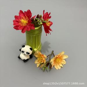 Flores Artificiales Qiye, Flor de Peonía Simulada, Horquilla para el Cabello de 15 cm, Estilo Bosque, Flor de Seda, Accesorios para Fotografía de Bodas - Product Image 3