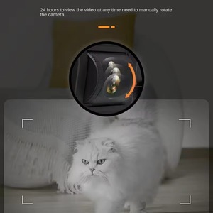 Mangeoire vidéo intelligente WiFi pour animaux de compagnie avec contrôle APP, distributeur de nourriture pour animaux de compagnie avec suivi automatique par caméra HD 2K, vision nocturne audio bidirectionnelle pour chat et chien - Product Image 5