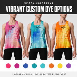 Chemise sans manches personnalisée en gros exercice de musculation respirant maille trou course débardeur hommes entraînement course maillots - Product Image 2